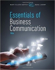 Product cover for Essentials of Business Communication 10th Edition by Mary Ellen Guffey/Dana Loewy